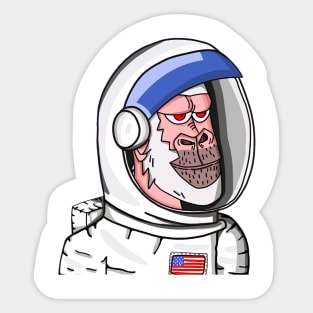 gorilla astronaut Sticker